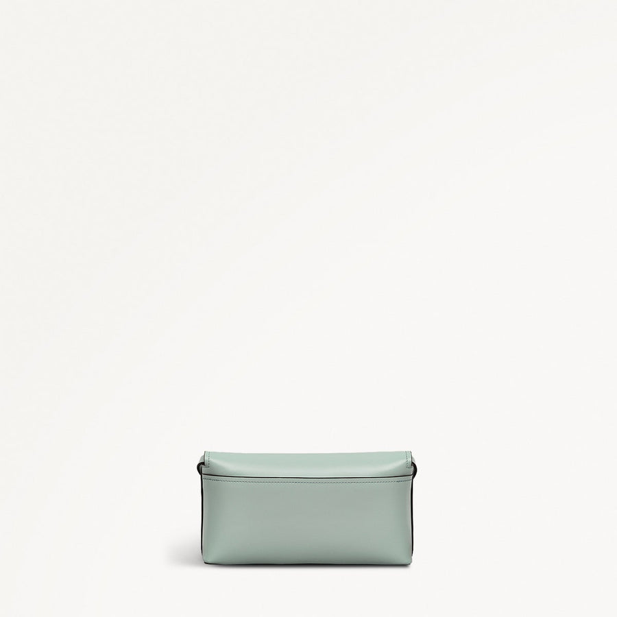 Lexington Lane Leather Small Flapover Crossbody Bag in Deco Green - 111185