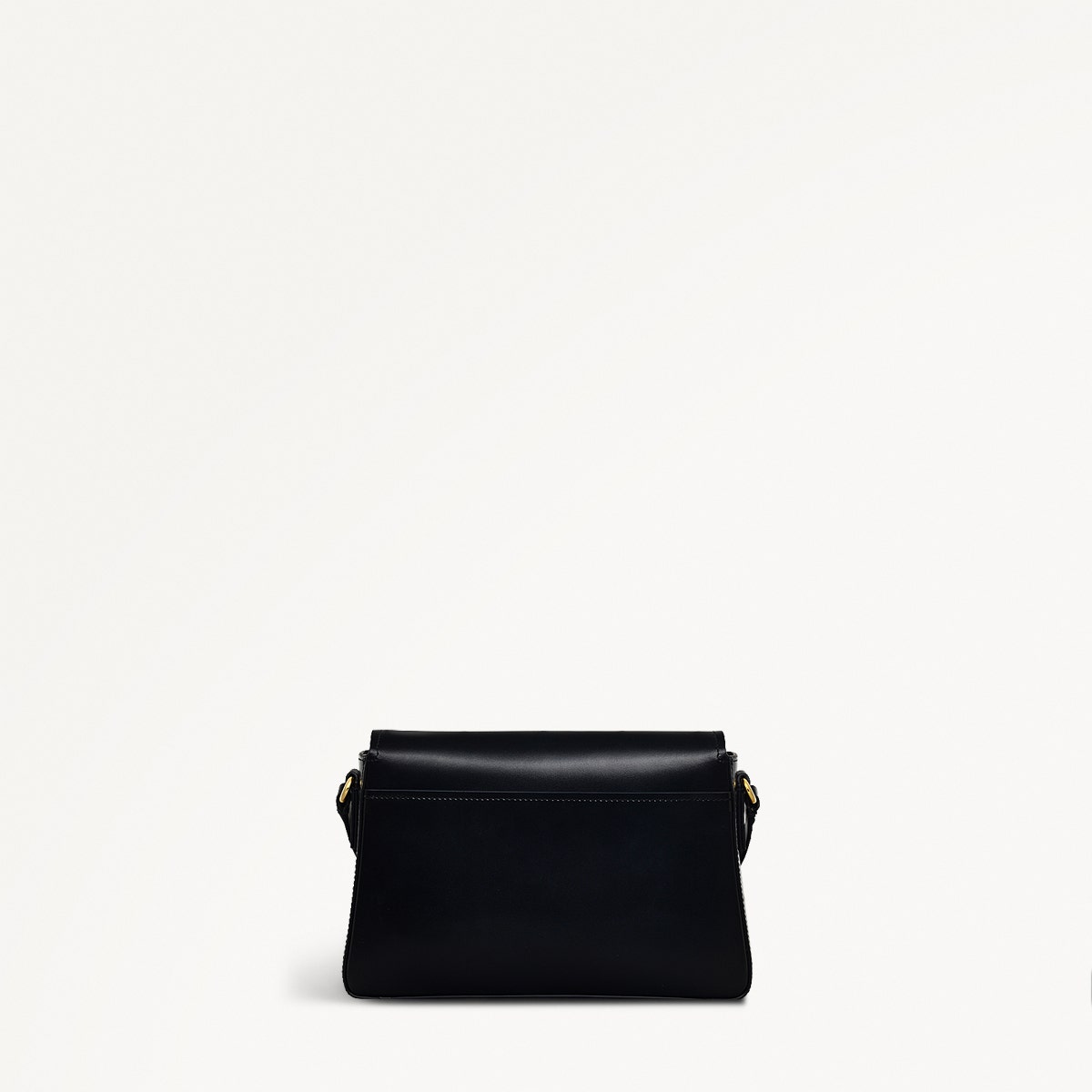 Lexington Lane Leather Medium Flapover Crossbody Bag in Black - 111186