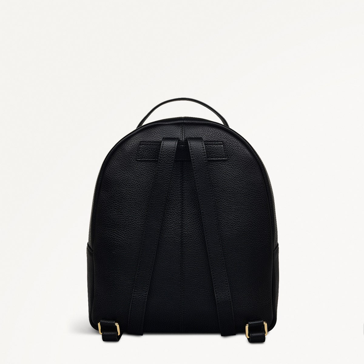 Merchant Hall Leather Medium Zip Around Backpack in Black - 111202