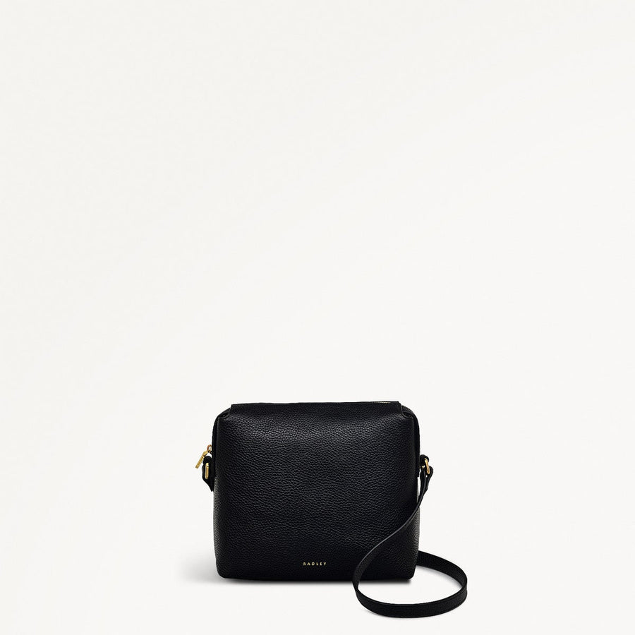 Eastcastle Street Leather Mini Ziptop Crossbody Bag in Black - 111209