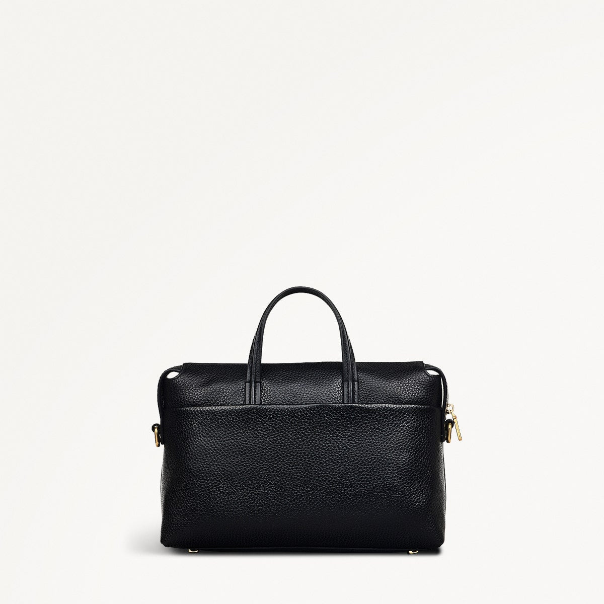 Eastcastle Street Leather Small Ziptop Grab Bag in Black - 111213