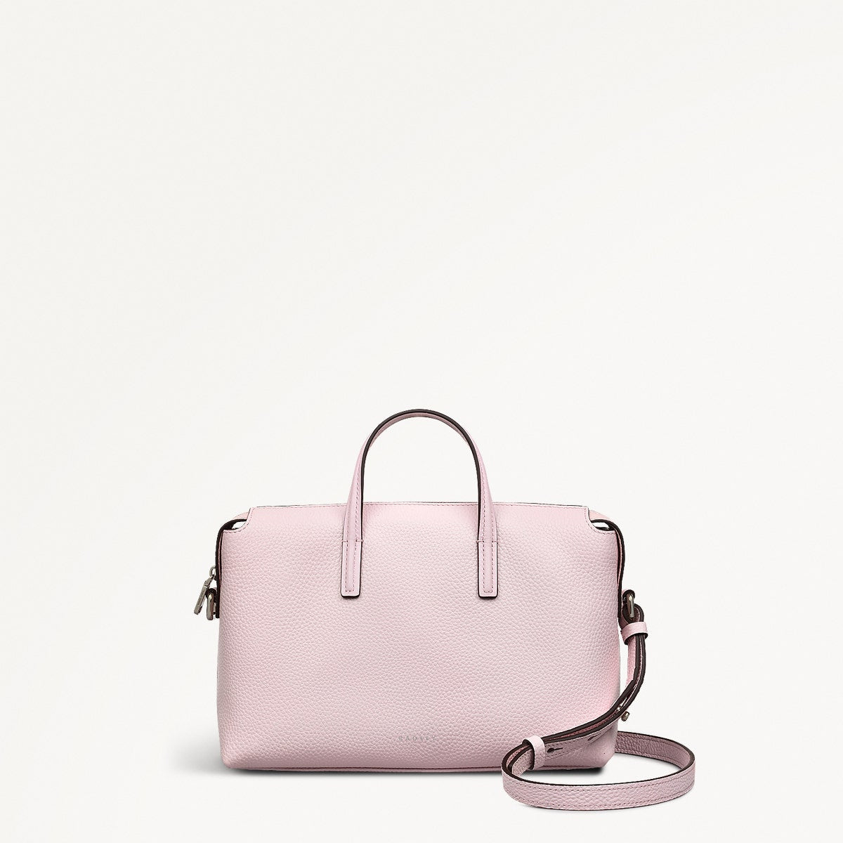Eastcastle Street Leather Small Ziptop Grab Bag in Parfait - 111214
