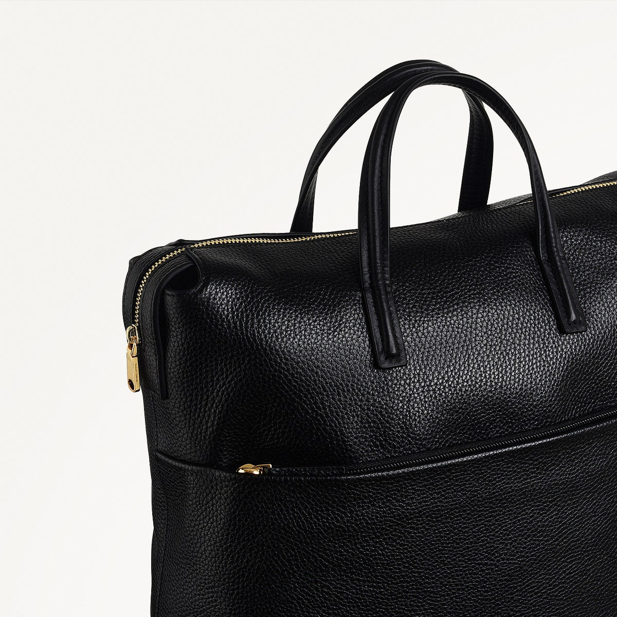 Eastcastle Street Leather Large Ziptop Backpack in Black - 111218