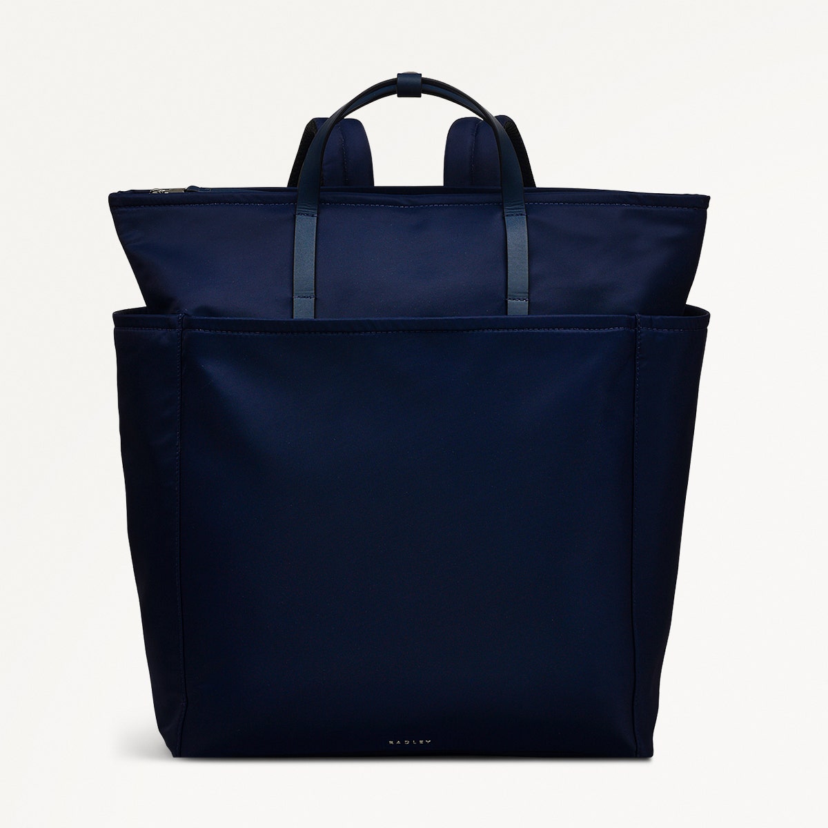 Park Crescent Fabric Large Ziptop Backpack in Ink - 111223