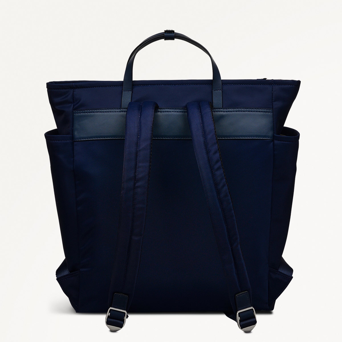 Park Crescent Fabric Large Ziptop Backpack in Ink - 111223