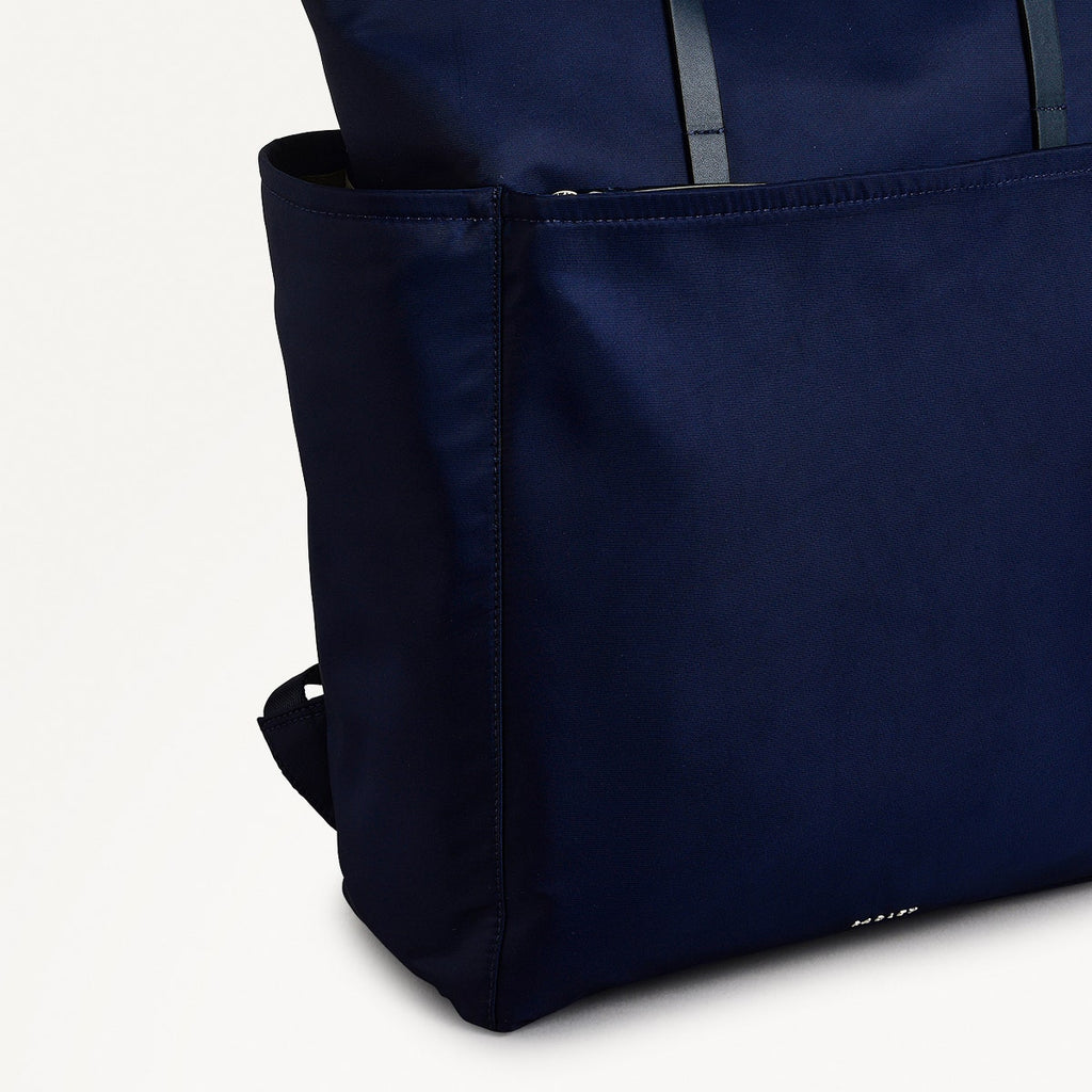 Park Crescent Fabric Large Ziptop Backpack in Ink - 111223