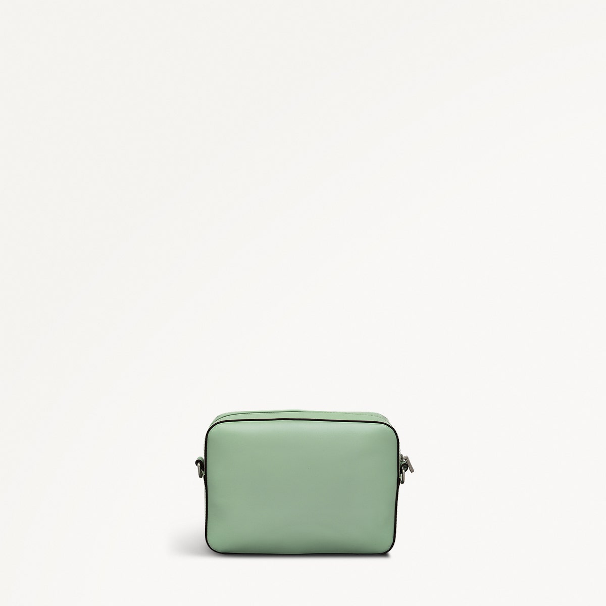 Sion Close Leather Mini Zip Around Crossbody Bag in Green Fig - 111230