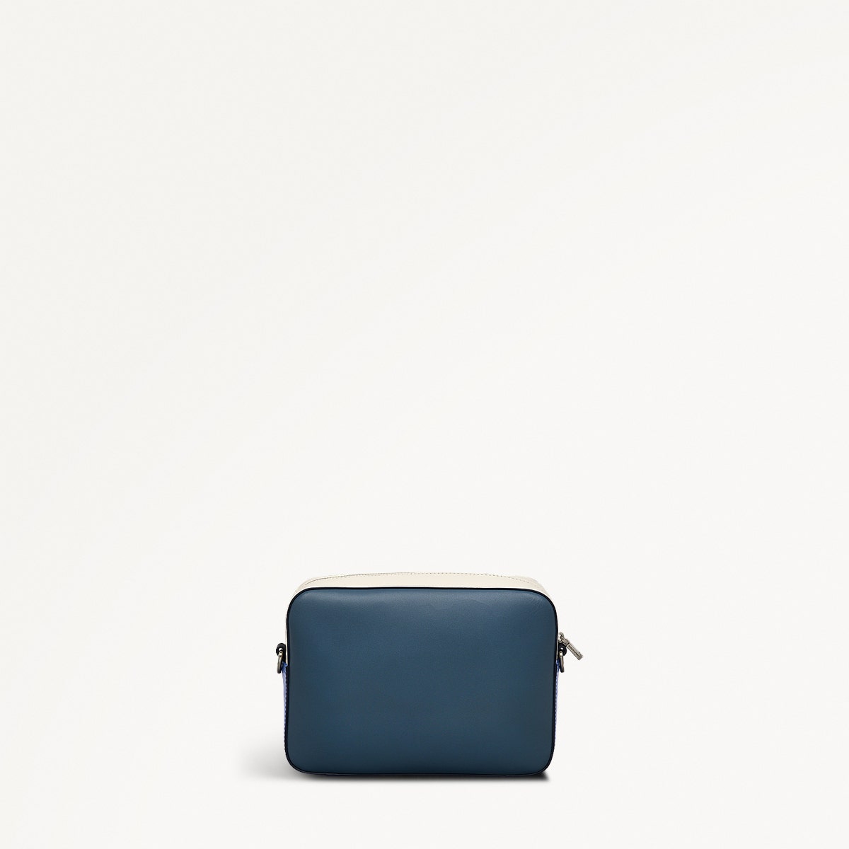 Sion Close Leather Mini Zip Around Crossbody Bag in Cadet - 111233