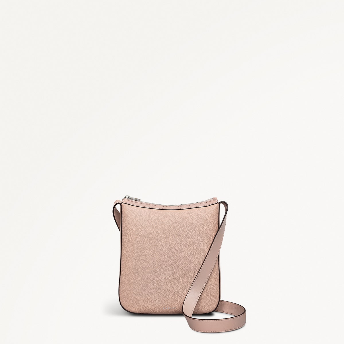Longford Lane Leather Small Ziptop Crossbody Bag in Prairie Pink - 111242