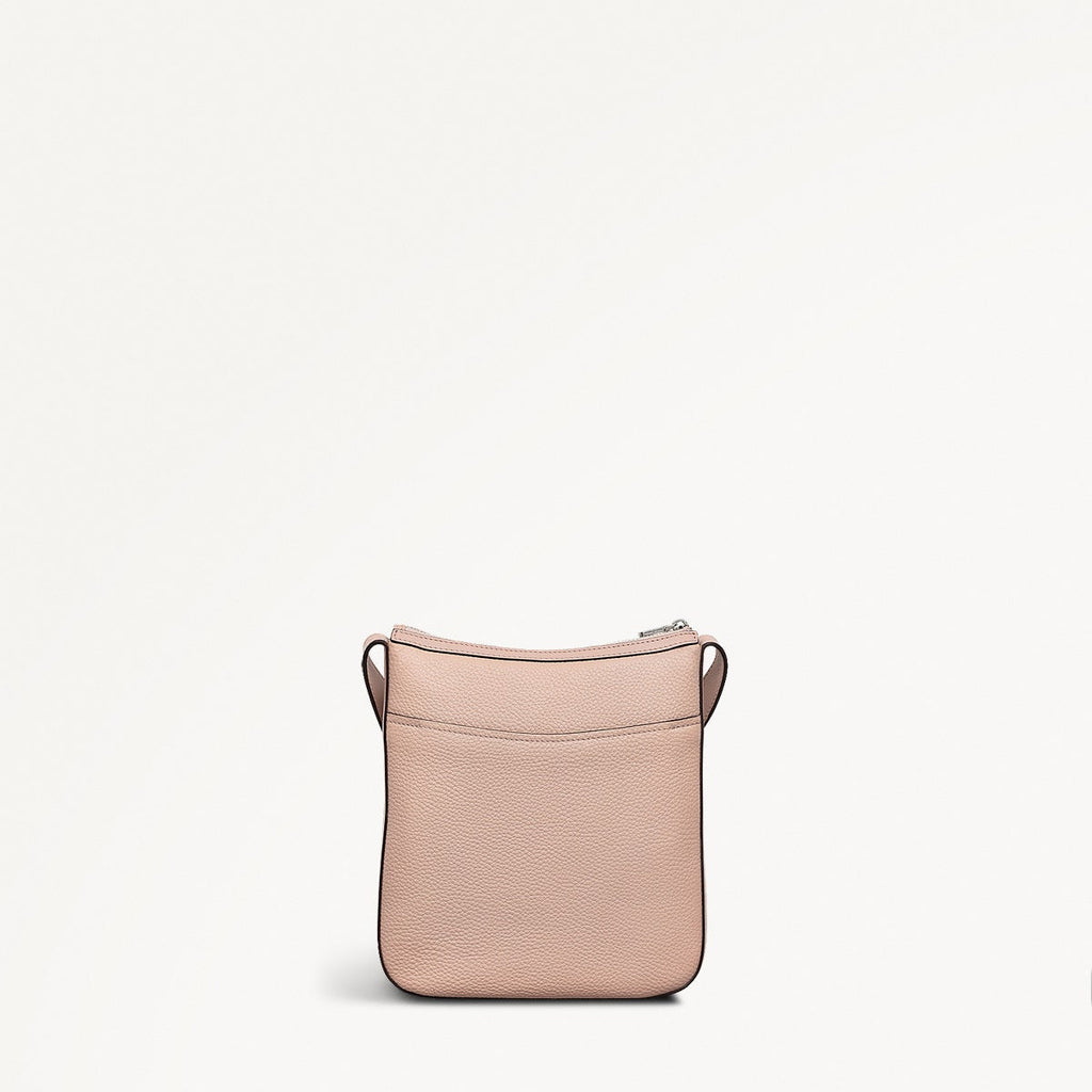 Longford Lane Leather Small Ziptop Crossbody Bag in Prairie Pink - 111242