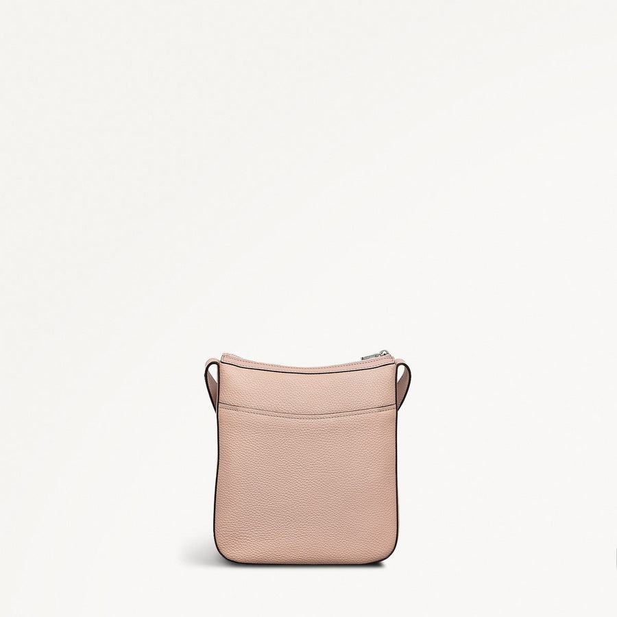 Longford Lane Leather Small Ziptop Crossbody Bag in Prairie Pink - 111242