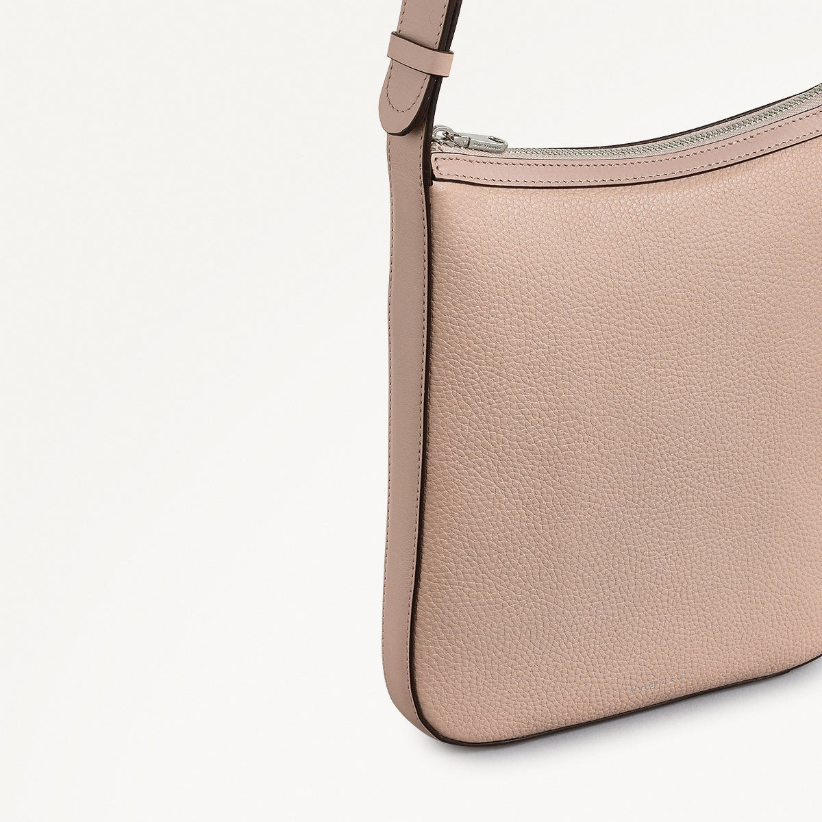 Longford Lane Leather Small Ziptop Crossbody Bag in Prairie Pink - 111242