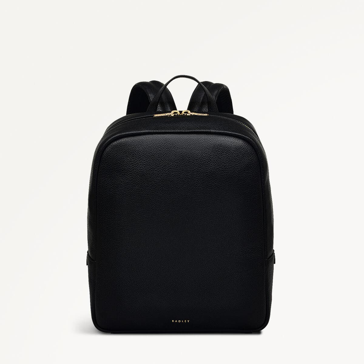 Albany Mews Leather Medium Zip Around Backpack in Black - 111261