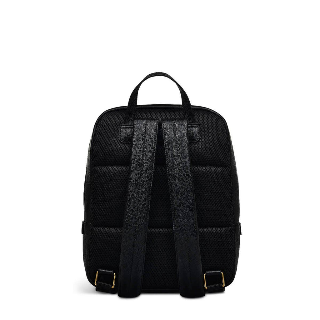 Albany Mews Leather Medium Zip Around Backpack in Black - 111261