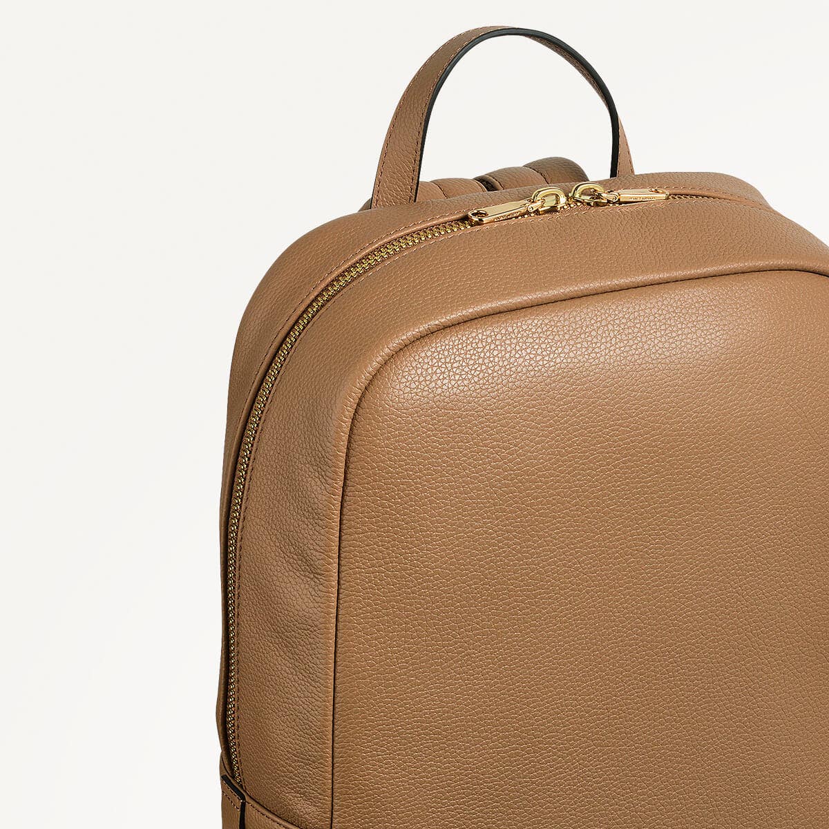 Albany Mews Leather Medium Zip Around Backpack in Chai - 111262