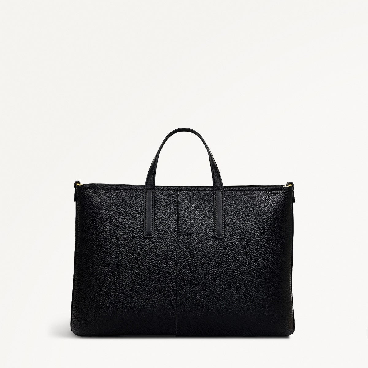 Newton Avenue Leather Medium Ziptop Grab Bag in Black - 111267