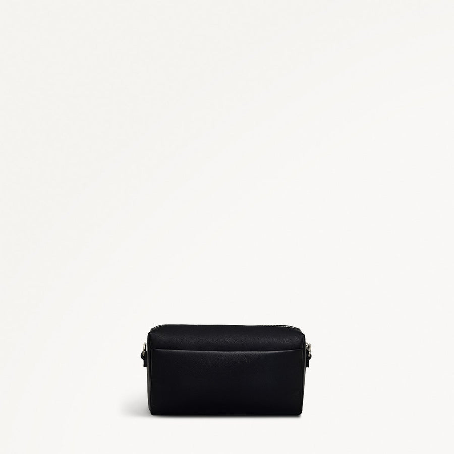 Lynton Close Leather Mini Zip Around Crossbody Bag in Black - 111270