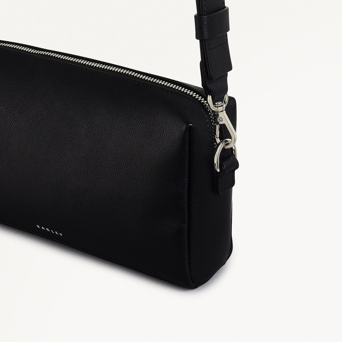 Lynton Close Leather Mini Zip Around Crossbody Bag in Black - 111270