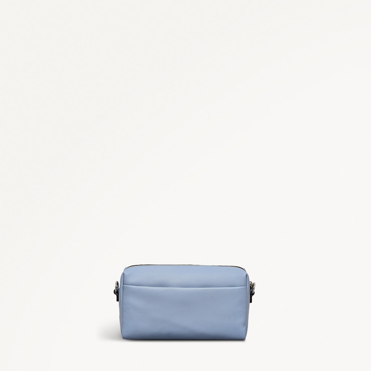Lynton Close Leather Mini Zip Around Crossbody Bag in Smoke Blue - 111271
