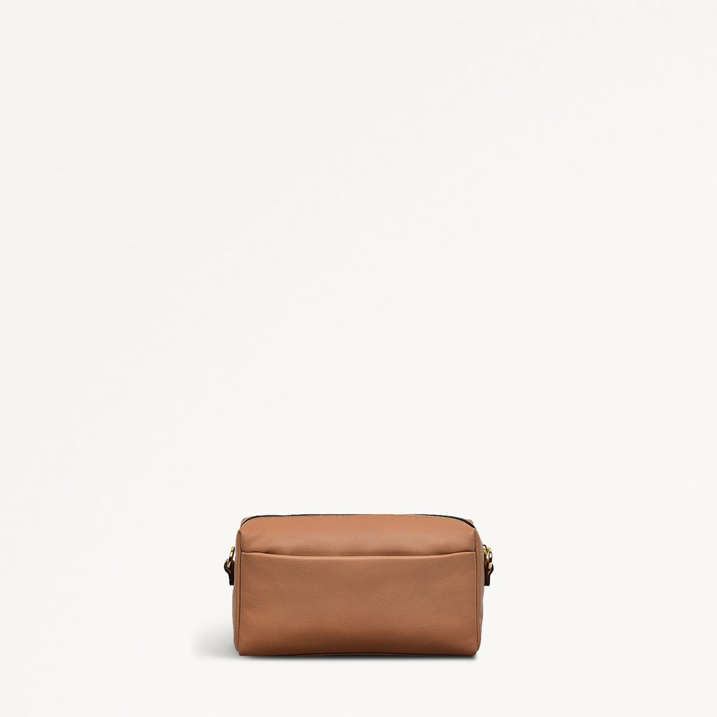 Lynton Close Leather Mini Zip Around Crossbody Bag in Chai - 111272