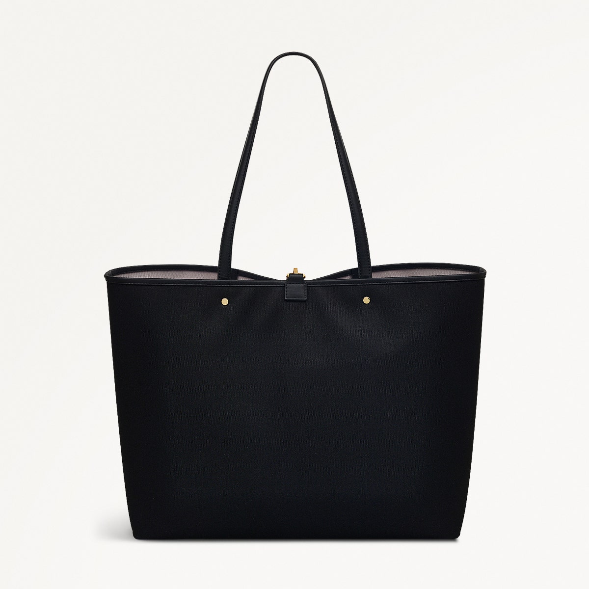 Addison Lane Fabric Large Open Top Tote Bag in Black - 111281