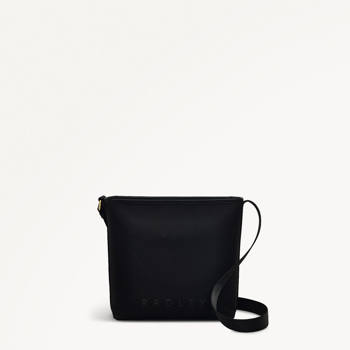 Addison Lane Fabric Medium Ziptop Crossbody Bag in Black - 111282