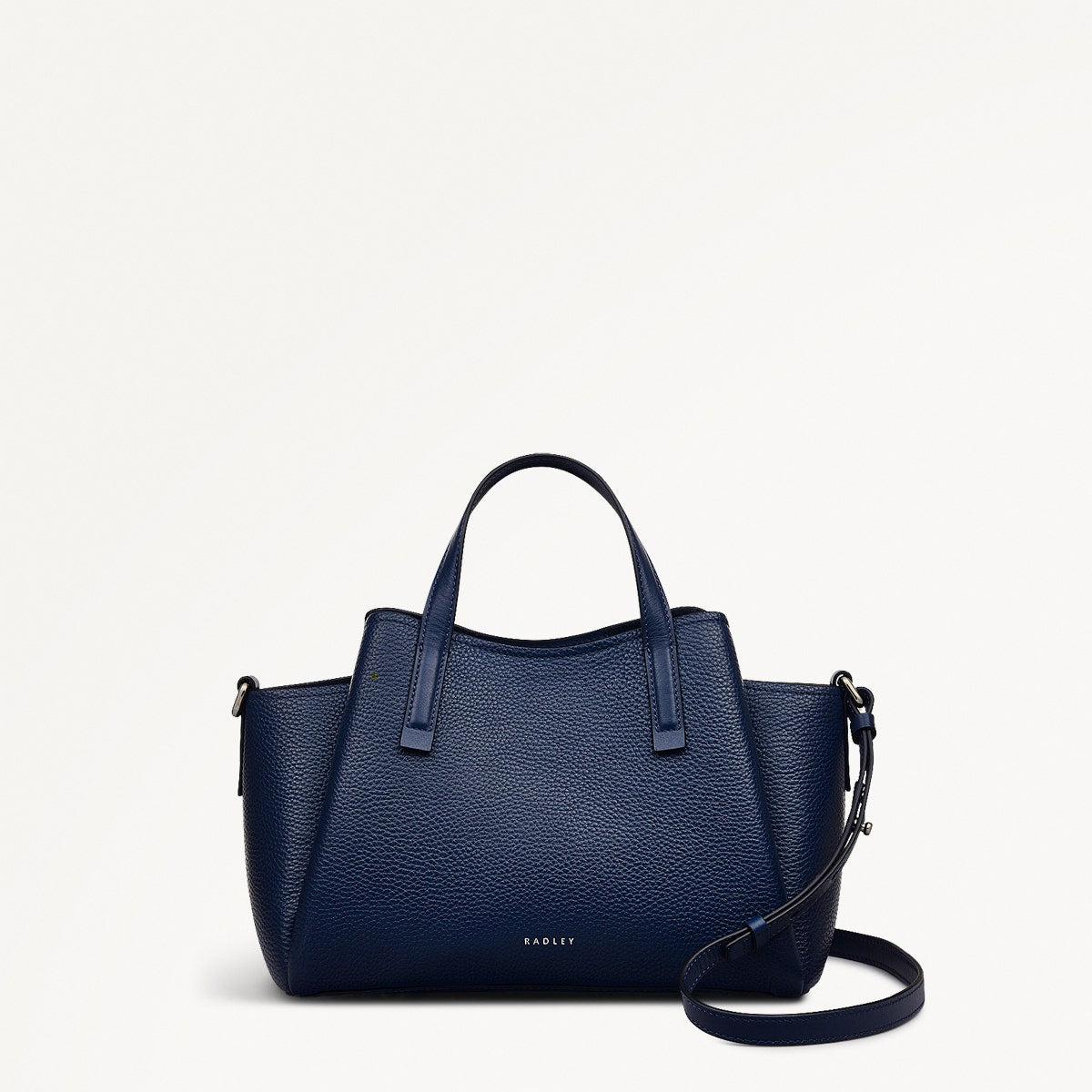 Blake Gardens Leather Small Ziptop Grab Bag in Ink - 111290