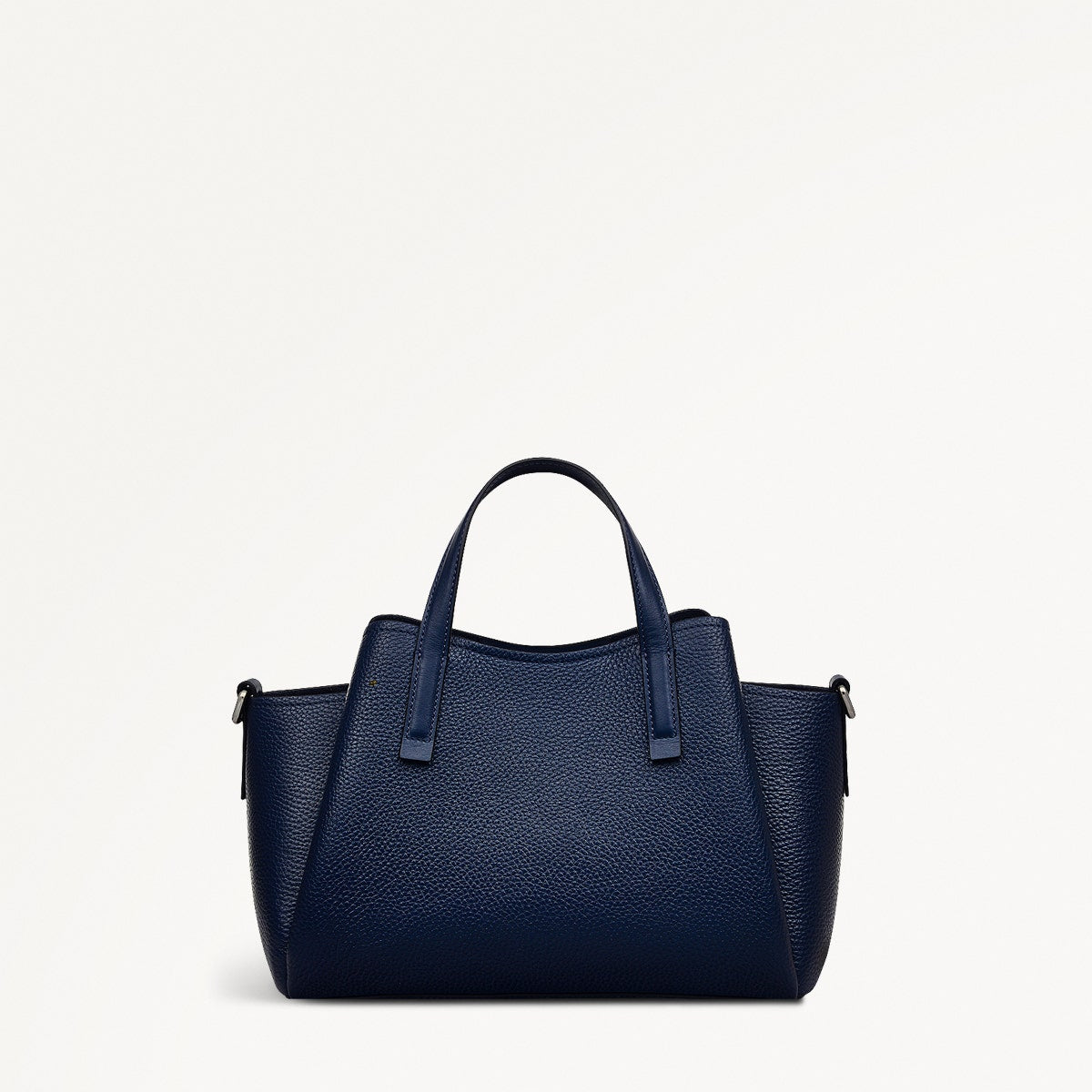 Blake Gardens Leather Small Ziptop Grab Bag in Ink - 111290