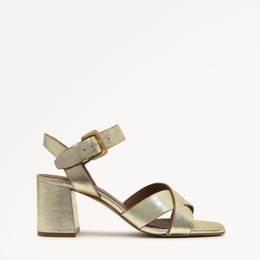 Portland Terrace Block Heel Sandal Soft Gold - 111303