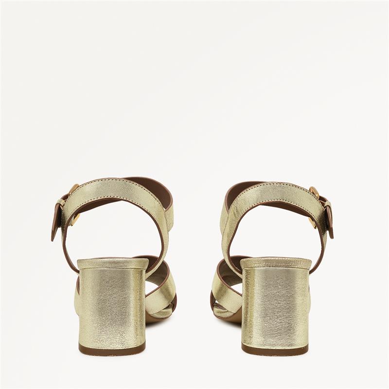 Portland Terrace Block Heel Sandal Soft Gold - 111303