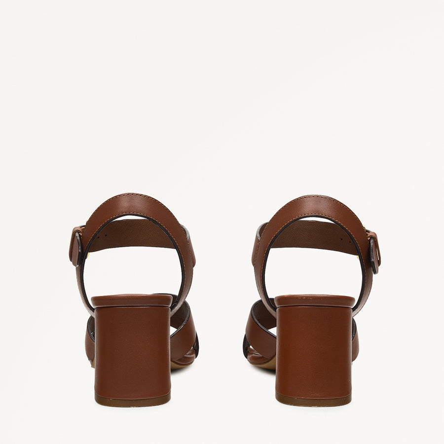 Portland Terrace Block Heel Sandal Saddle - 111304