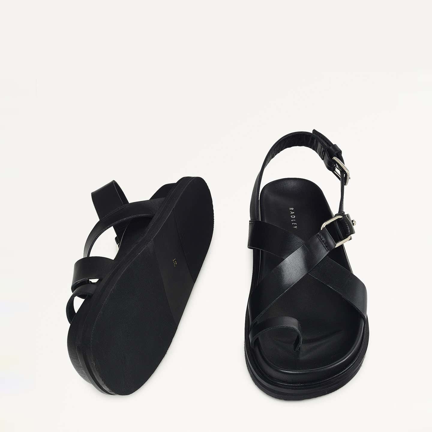 ラフトレUK盤★BOO RADLEYS・LEARNING TO WALK Black Crossover Footbed | Norway Walk SS25 | Radley London