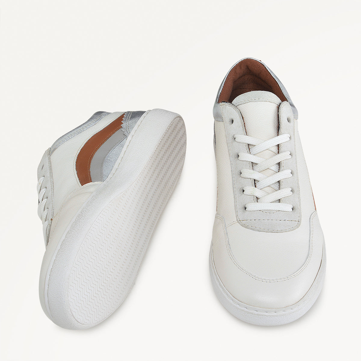 June Lane Colour Block Trainer White - 111308