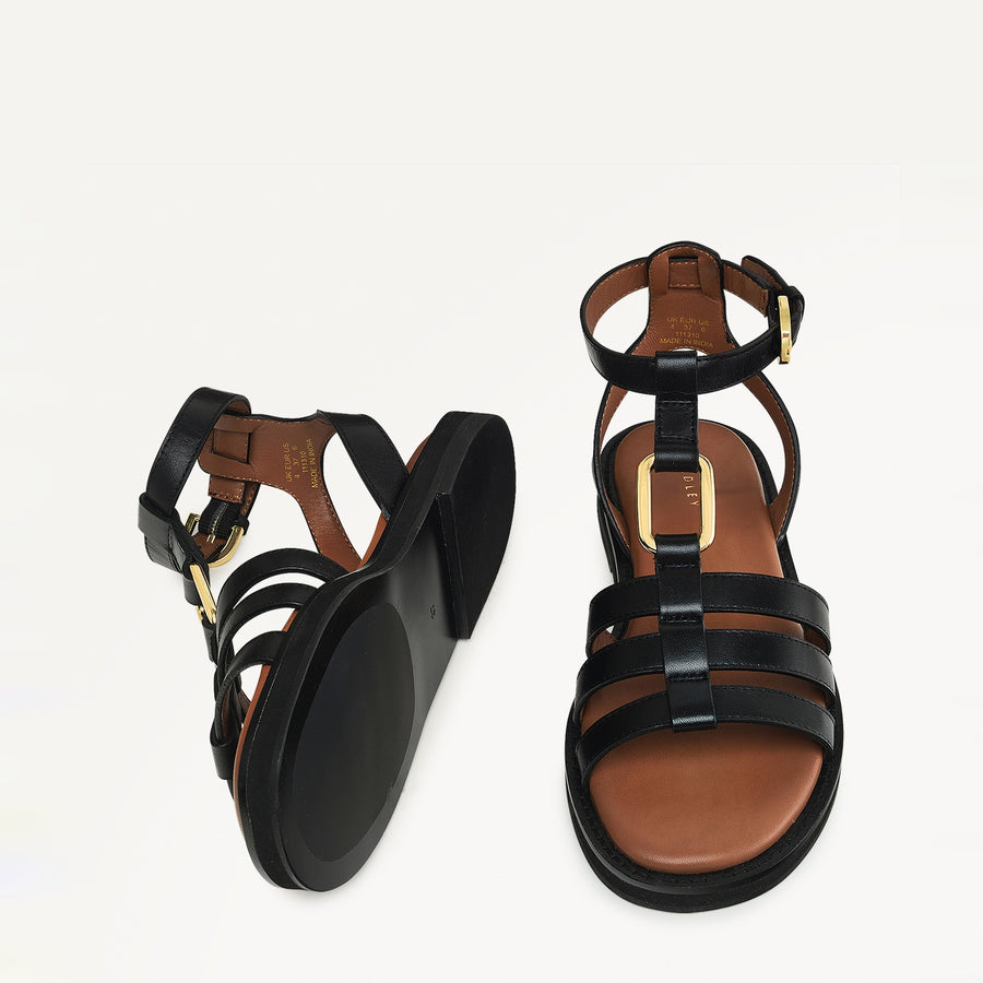 Fore Street Gladiator Sandal Black - 111310