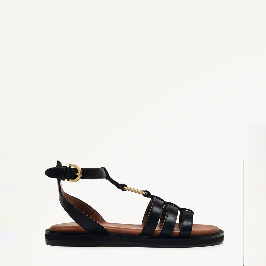 Fore Street Gladiator Sandal Black - 111310