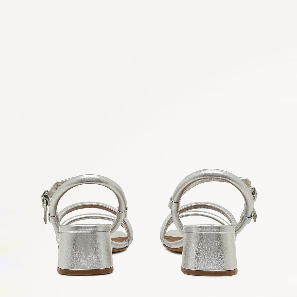 LANDSDOWN CRESCENT STRAP SANDAL SILVER