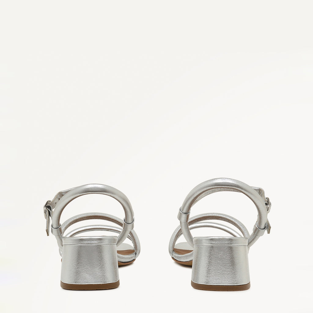 LANDSDOWN CRESCENT STRAP SANDAL SILVER