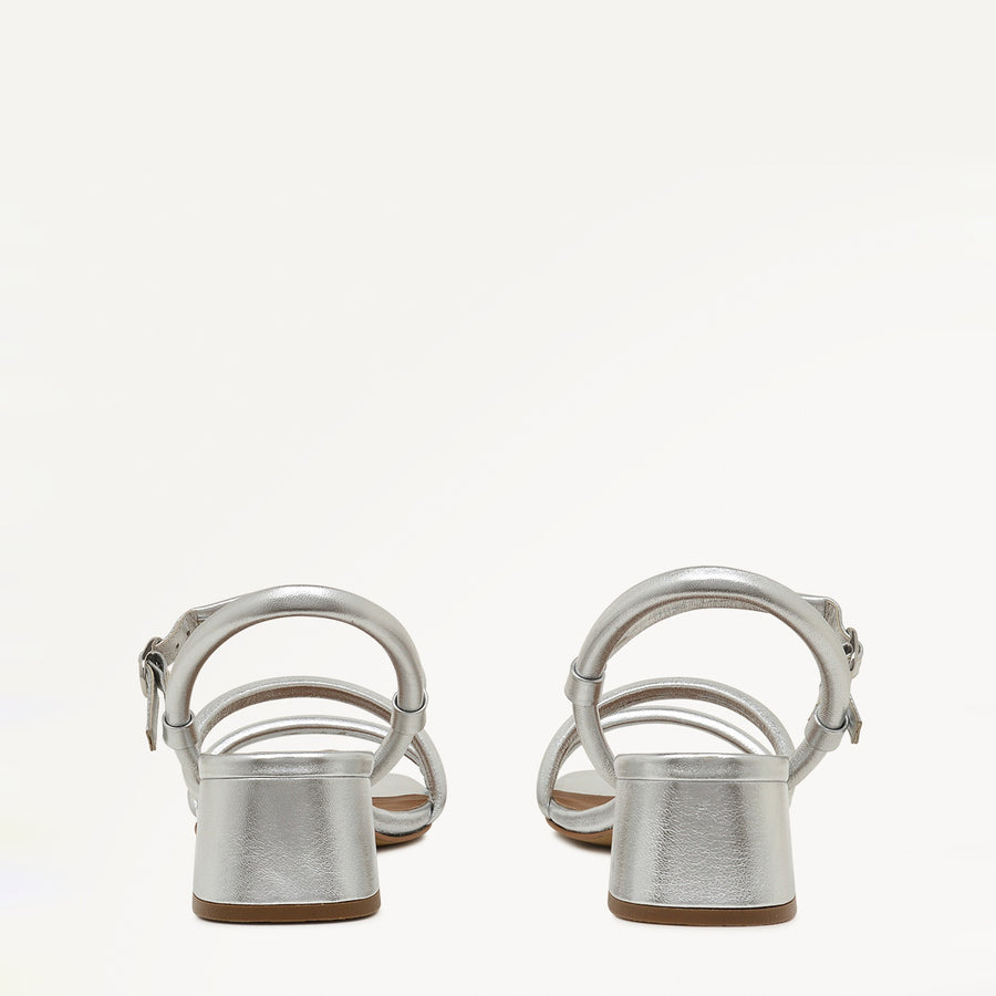 LANDSDOWN CRESCENT STRAP SANDAL SILVER