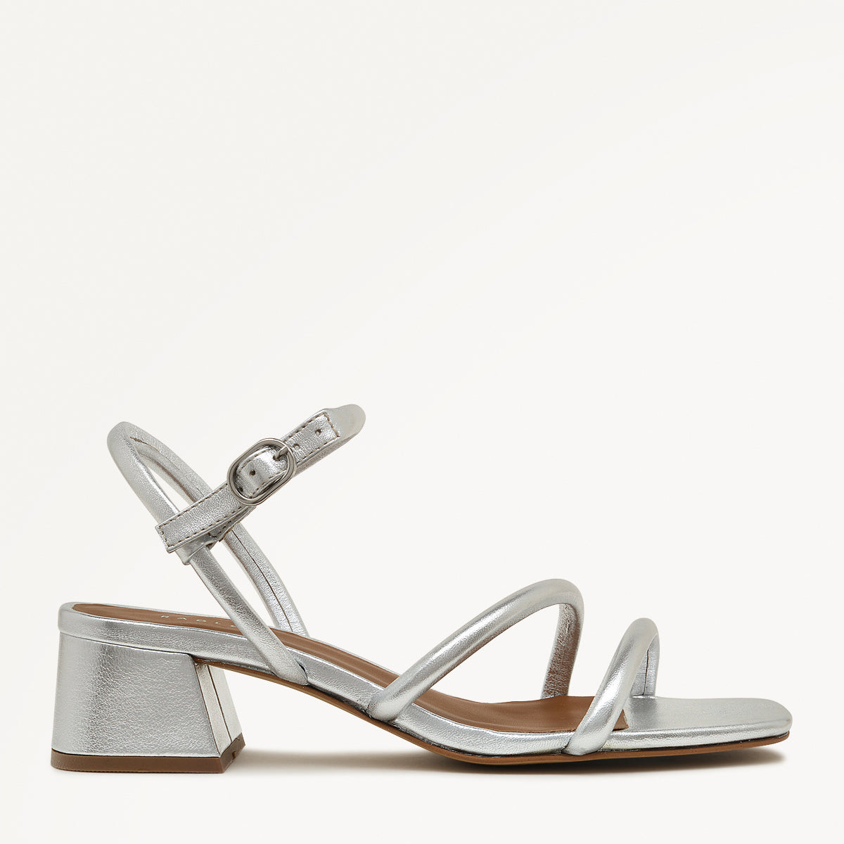 LANDSDOWN CRESCENT STRAP SANDAL SILVER