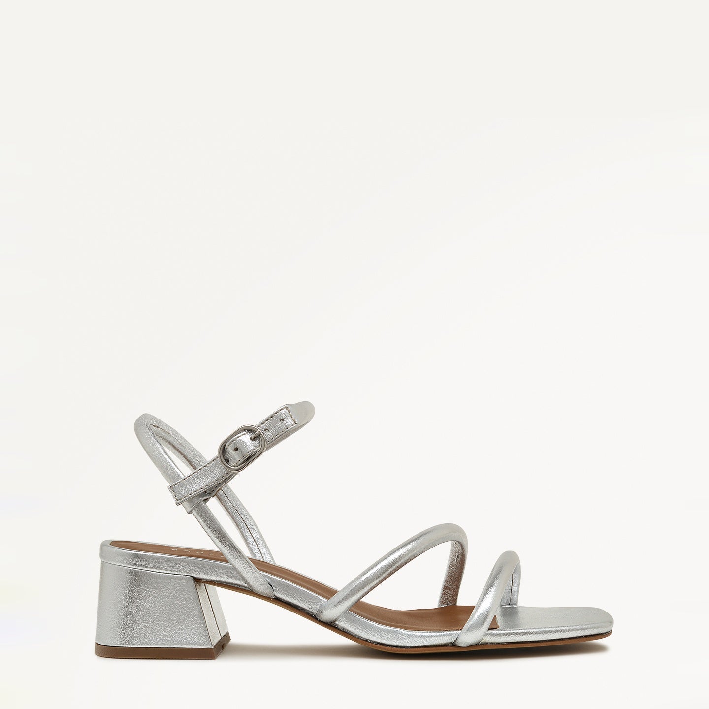 LANDSDOWN CRESCENT STRAP SANDAL SILVER