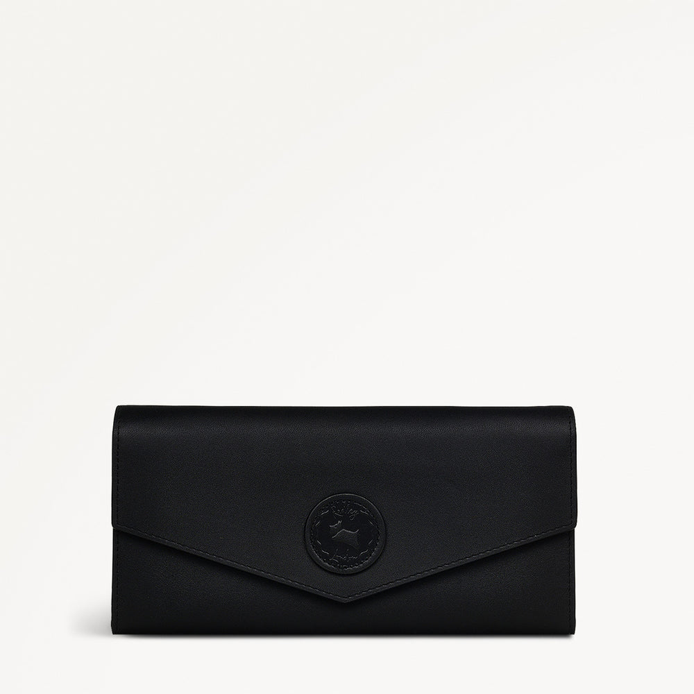 Radley Letters Large Flapover Wallet in Black - 111358