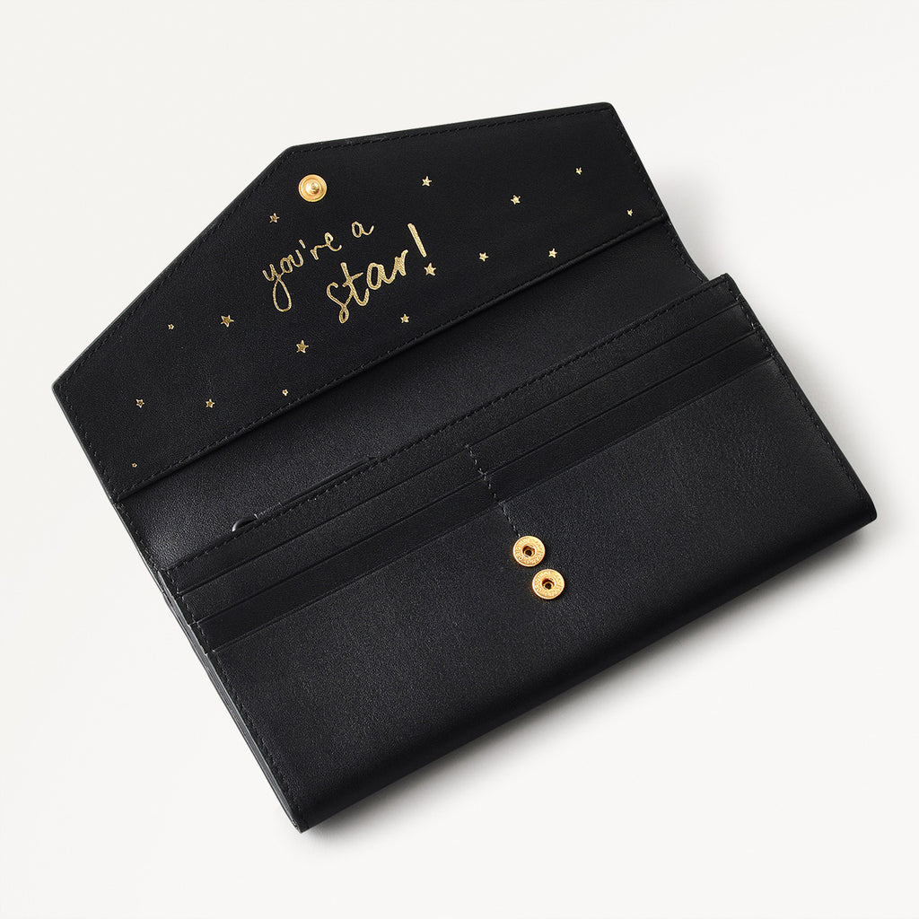 Radley Letters Large Flapover Wallet in Black - 111358