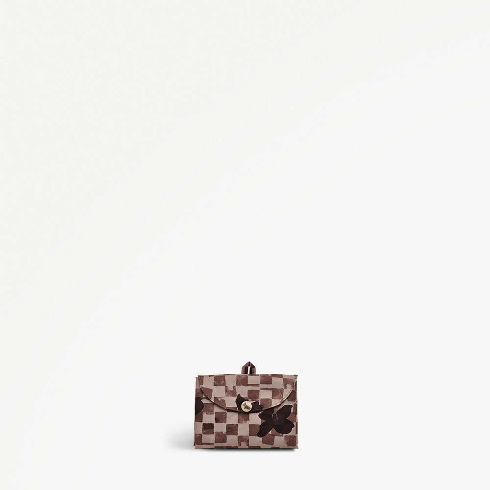 Check Fabric Responsible Foldaway in Stone - 111367