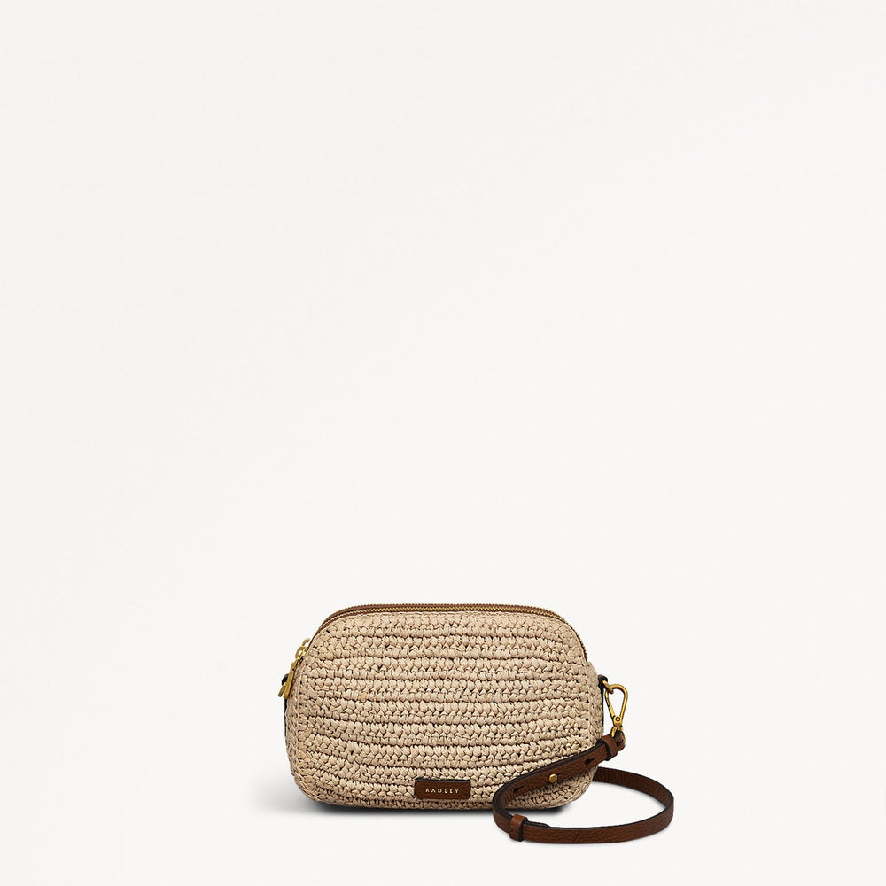 Dukes Place - Crochet Medium Ziptop Cross Body Bag - RHE13501