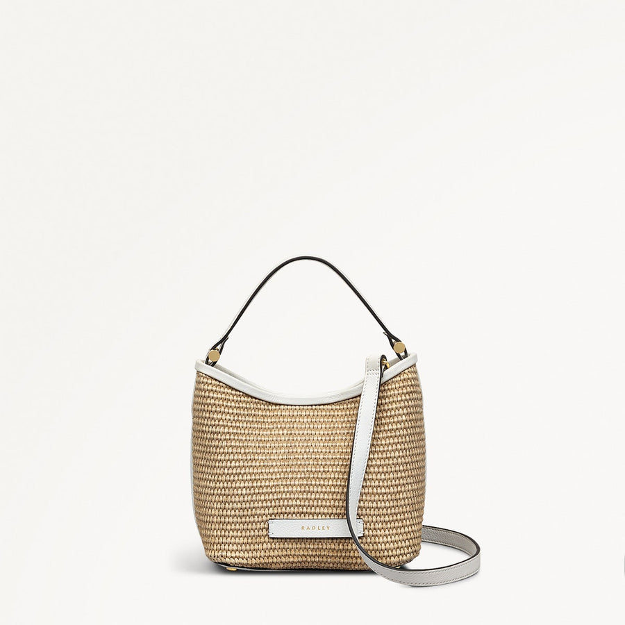 Bathurst Mews - Raffia Small Open Top Grab Bag - RHE11104