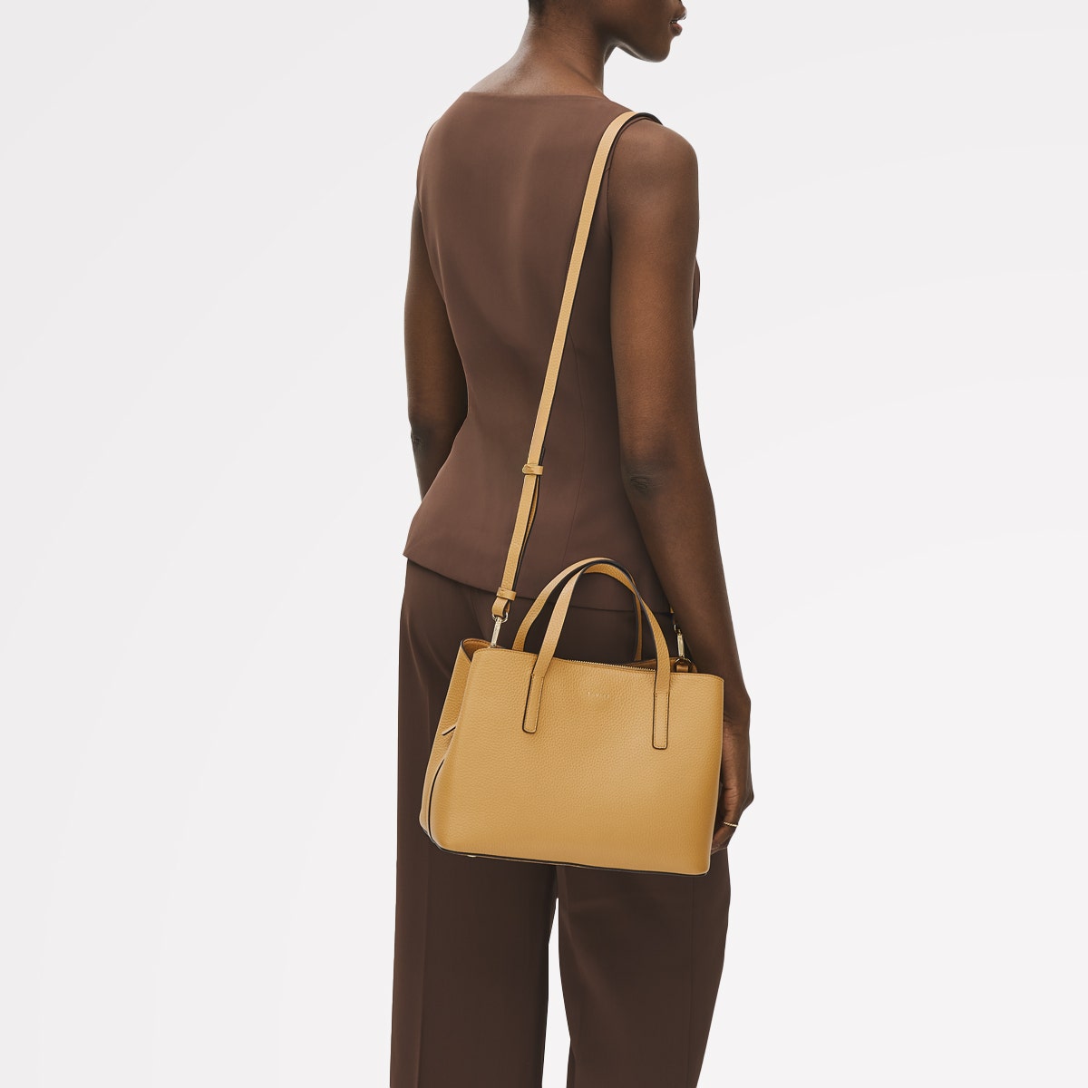 Pecan Medium Ziptop Grab Bag | Dukes Place AW25 | Radley London