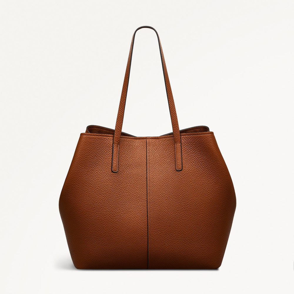 Dukes Place Large Open Top Tote Saddle - 111385