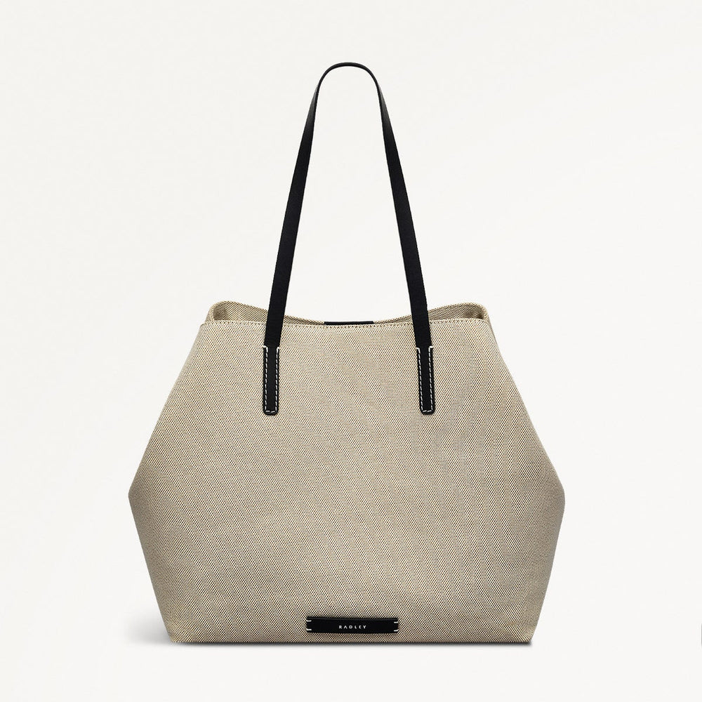 Dukes Place - Canvas Large Open Top Tote Bag - RHE13917