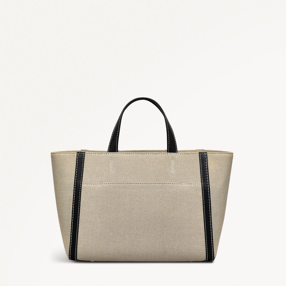 Oak Street Leather Medium Ziptop Grab Bag in Natural - 111400