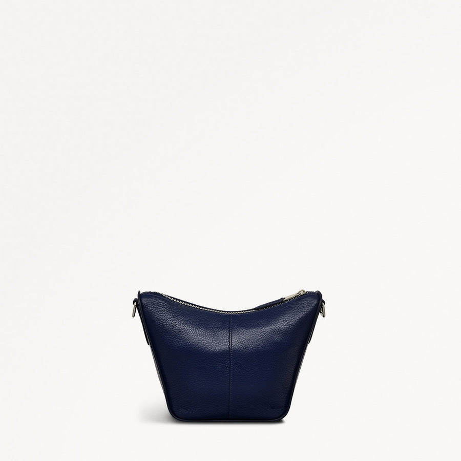 Oak Street Leather Small Ziptop Cross Body Bag in Evenfall - 111401